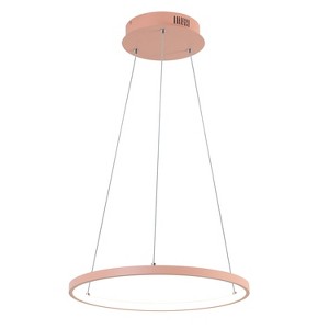 JONATHAN Y Brice Modern Contemporary Metal Round Dimmable Integrated LED Pendant - 1 of 4