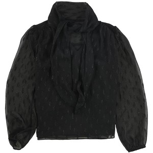 Alfani Womens Sheer-Sleeve Pullover Blouse - 1 of 2