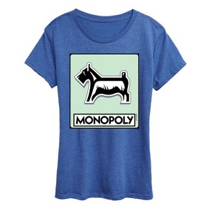 Women's - Monopoly - Dog Token Short Sleeve Graphic T-Shirt - 1 of 4