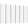 vidaXL 6-Panel Room Divider White 118.1"x78.7" Fabric - 2 of 4