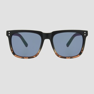 Men's Square Tortoise Shell Print Sunglasses - Original Use™ Black - 1 of 2