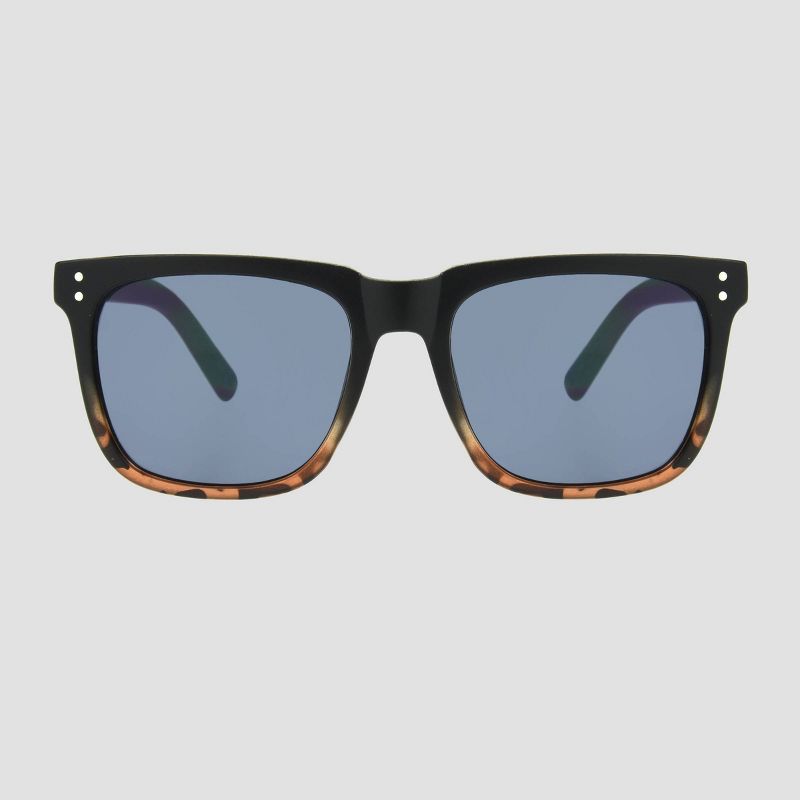 Men&#39;s Square Tortoise Shell Print Sunglasses - Original Use&#8482; Black, 1 of 3
