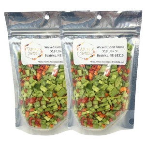 Wicked Good Foods 1.5 oz Freeze Dried Fresh Bell Pepper Medley - Pack of 2 - 1 of 4