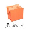 MyOfficeInnovations Top-Tab File Folders 3-Tab Letter Size Orange 100/Box (433680) - 2 of 4