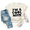 Simply Sage Market S.W.Smiley I'm A Cool Mom Smiley Face Short Sleeve Tee - XL - Oatmeal - 3 of 4