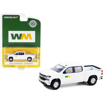 2020 Chevrolet Silverado Pickup Truck White WM "Waste Management" "Hobby Exclusive" 1/64 Diecast Model Car by Greenlight