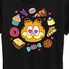 Women's - Garfield - Garfield Hearts Food Short Sleeve Graphic T-Shirt - image 2 of 4