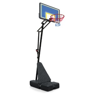 Portable Basketball Hoop for Youth Adults & Professional Match,Adjustable Height 8.04 ft to 10.01 ft, 44 inch Backboard with Rebound System, Wheels - 1 of 4