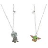 Star Wars The Mandalorian Mando And Grogu Baby Grogu Best Friends Necklace Set - 3 of 4