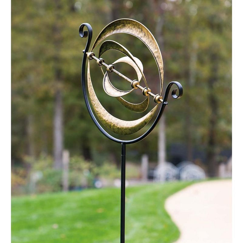 Wind & Weather Three-Ring Galactic Metal Wind Spinner, 1 of 2