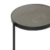 Kate and Laurel Fields Round Metal Plant Stand, 10x10x30, Gray - 3 of 4