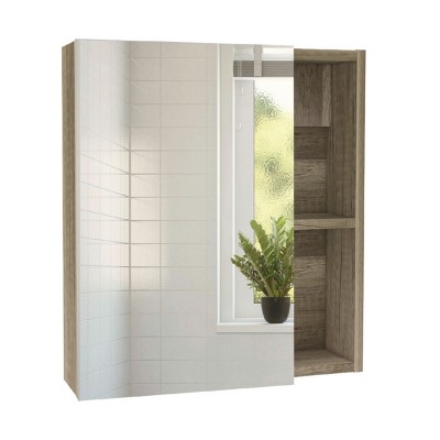 GlasFlength Decorative Wall Mirrors Bathroom Decor Cabinet Accent Mirror Vanity Medicine Cabinet Mirrors for Bathroom Wall, Gray, 17.7"*5.4"*19.5"