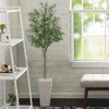 Artificial Olive Tree – Realistic Faux Potted Plant with Lifelike Leaves & Fruits for Indoor/Outdoor Home/Office Decor - 2 of 4