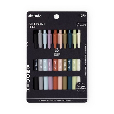 Altitude 10pk Ballpoint Pen Retractable Earthy