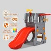 Costzon Toddler Slide Climber Set, 5-in-1 Kids Slide with Basketball Hoop, Telescope, Crawl Space, Easy Stairs, Indoor/Outdoor Playset (Gift for Kids) - 3 of 4