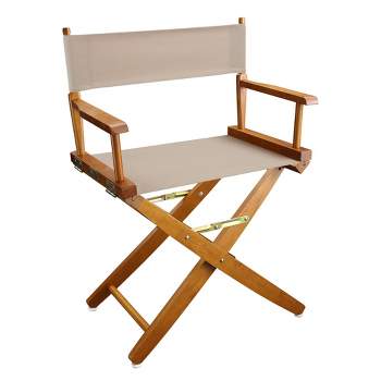 Extra Wide Directors Chair Mission Oak Frame - Flora Home