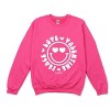 S.W.Smiley Peace Love Valentine Smiley -  Women's Graphic Sweatshirt - 2 of 4