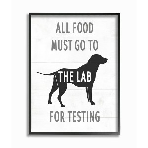 Stupell Industries Kitchen All Food to the Lab Animal Dog Pun - 1 of 4