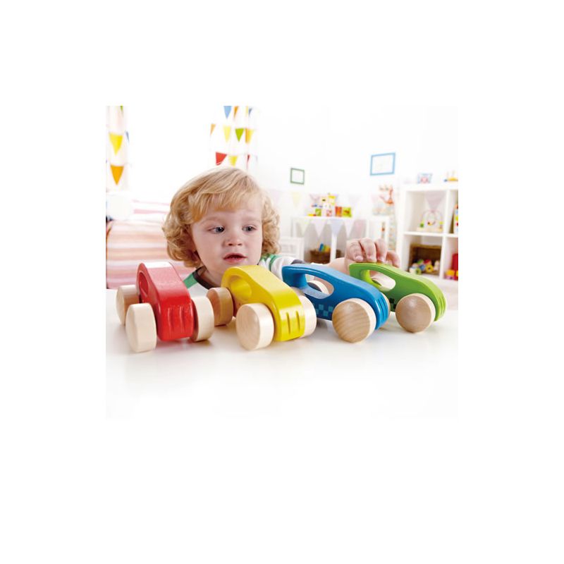HAPE Little Autos  - Set of 4 Wooden Toy Cars, 2 of 7