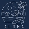 Men's Lost Gods Aloha Minimalist Sketch T-Shirt - 2 of 4