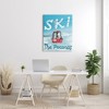 Stupell Industries The Poconos Red Ski Trolly Snowy Mountain Hill, 30" x 40" - 2 of 4