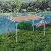Folding Camping Table, Adjustable Height Aluminum Table, Portable Camping Table for Picnic, Beach - 3 of 4