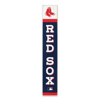MLB Boston Red Sox Baseball Vertical Wood Sign Panel