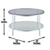 Frostine - Round Coffee Table - Silver - 2 of 4