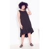 Avenue Women's Plus Size Evie Ruffle Plain Dress - 3 of 4
