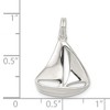 Black Bow Jewelry Sterling Silver Polished Sailboat Pendant - 4 of 4