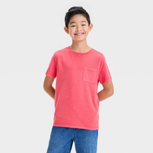 Boys' Short Sleeve Washed Pocket T-Shirt - Cat & Jack™ - 1 of 3