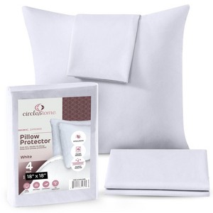Circles Home, 100% Cotton Zippered Pillow Protector - 1 of 4
