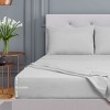 PiccoCasa 110gsm Polyester Microfiber 1 Flat Sheet 1 Fitted Sheet and 2 Pillowcases Bed Sheet Set 4 Pcs - 4 of 4
