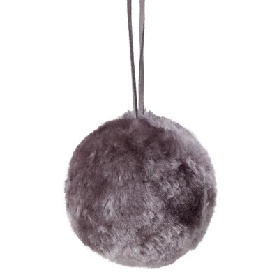 Northlight Lilac Gray Hanging Christmas Ball Ornament 3" (76mm)