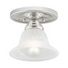 Livex Lighting Edgemont 1 - Light Flush Mount in  Polished Chrome - 2 of 4