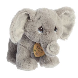 Aurora Small Tuk Elephant Precious Moments Inspirational Stuffed Animal Gray 9.5" - 1 of 4