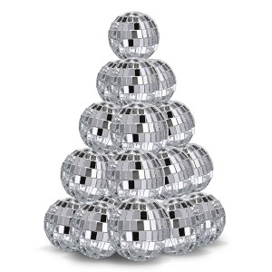 Yescom 20PCS 1.6" Small Disco Ball Mirror Mini Hanging Decoration for Events Wedding 70s 80s Party Business Holiday Home Decor Multi-color Opt - 1 of 4
