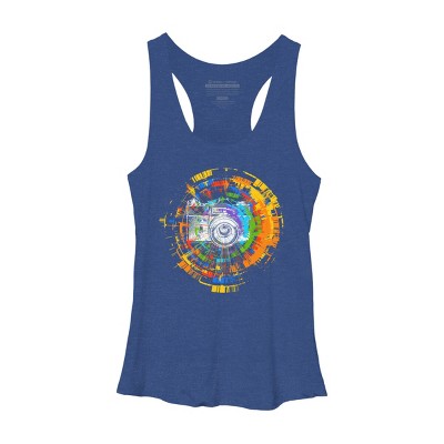 Women's Design By Humans Capture the Colors By clingcling Racerback Tank Top