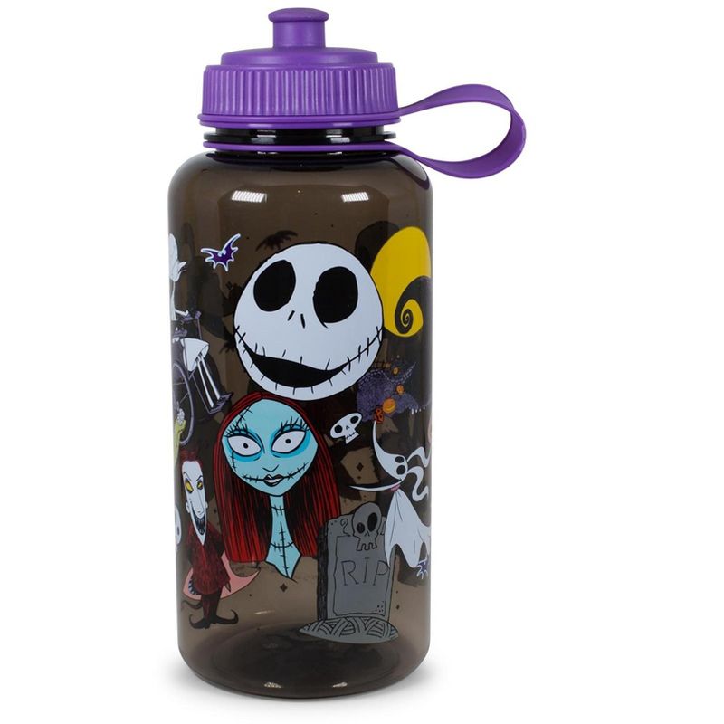 Silver Buffalo The Nightmare Before Christmas Plastic Water Bottle | Holds 34 Ounces, 1 of 7