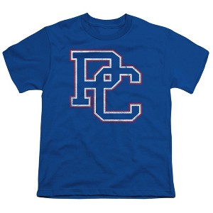 Presbyterian College Distressed Primary Logo Kids T-Shirt For Youth Royal Blue - 1 of 4