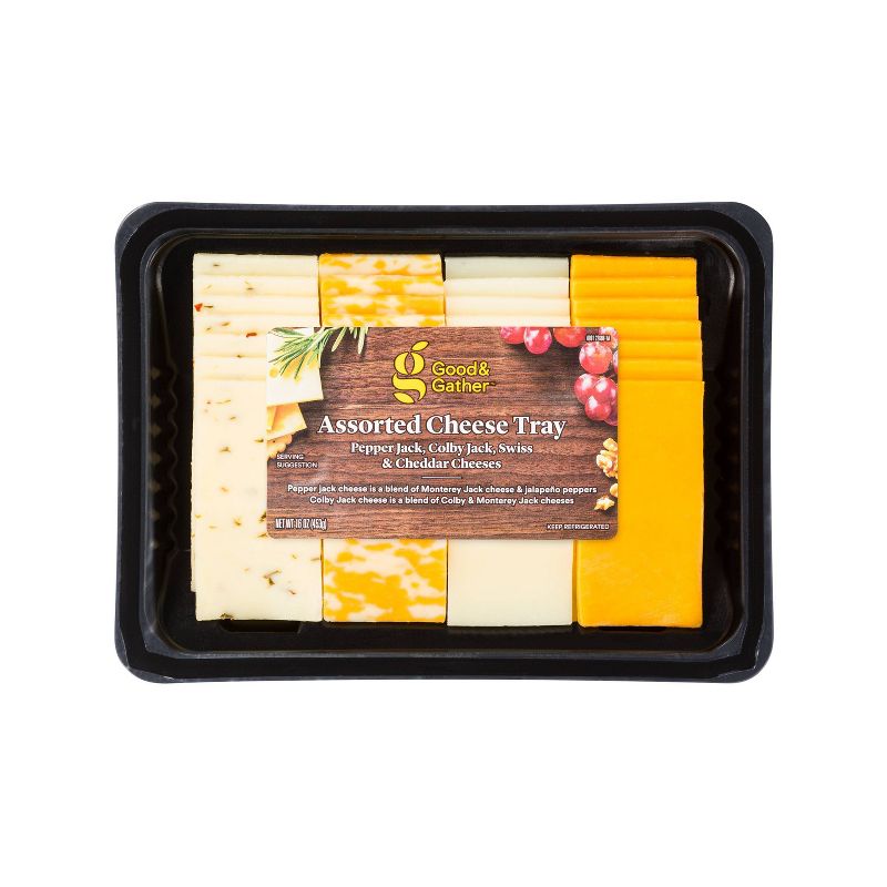 Assorted Cheese Tray - 16oz - Good &#38; Gather&#8482;, 1 of 5
