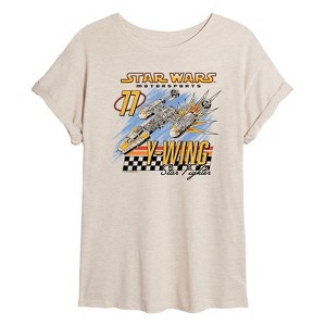 Women's - Star Wars - Ywing Oversized Graphic T-Shirt - 1 of 4