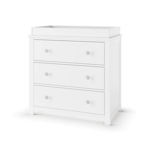 Child Craft Forever Eclectic Harmony 3 drawer Dresser With Changing Table Topper Matte White Target