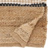 Saro Lifestyle Earthy Jute Stripe Table Runner, Beige, 16"x72" - 2 of 3