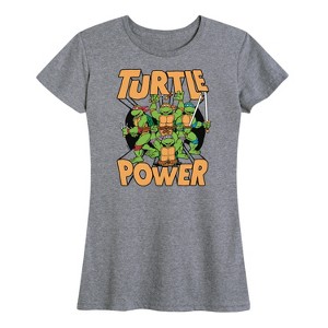 Women's - Teenage Mutant Ninja Turtles - Turtle Power Short Sleeve Graphic T-Shirt - 1 of 4