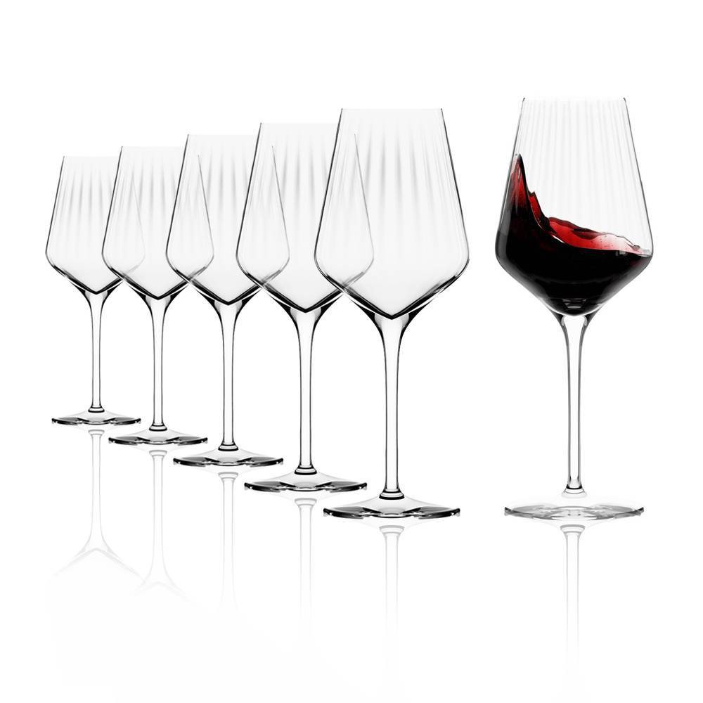 Photos - Glass Stolzle Lausitz Set of 6 20oz Symphony Wine Glasses Red