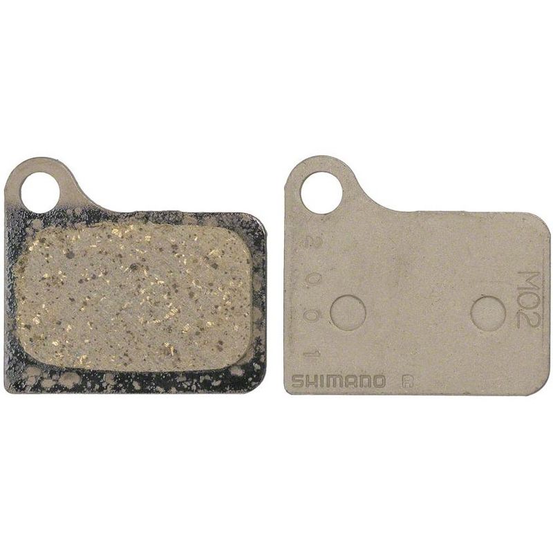 Shimano M02 Resin Disc Brake Pads and Spring for Deore BR-M555 Calipers, 1 of 2
