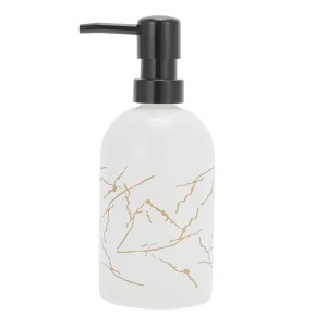 Unique Bargains Cylinder Marble Soap Dispenser 1 Pc - 1 of 4