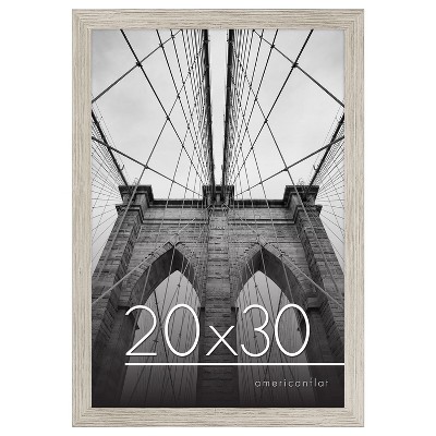 Americanflat 20x30 Poster Frame in Grey with Polished Plexiglass - Horizontal and Vertical Formats - Wall Mounted