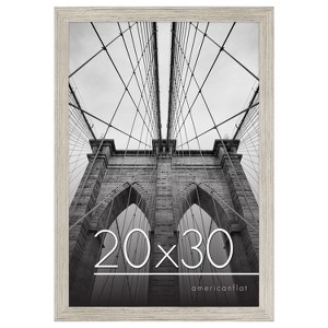 Americanflat 20x30 Poster Frame in Grey with Polished Plexiglass - Horizontal and Vertical Formats - Wall Mounted - 1 of 4